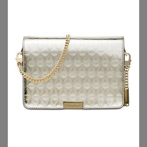 Michael Kors Jade Medium Gusset Leather Clutch